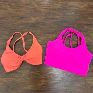 Buff Bunny Pink and Orange Sports Bras Bundle!